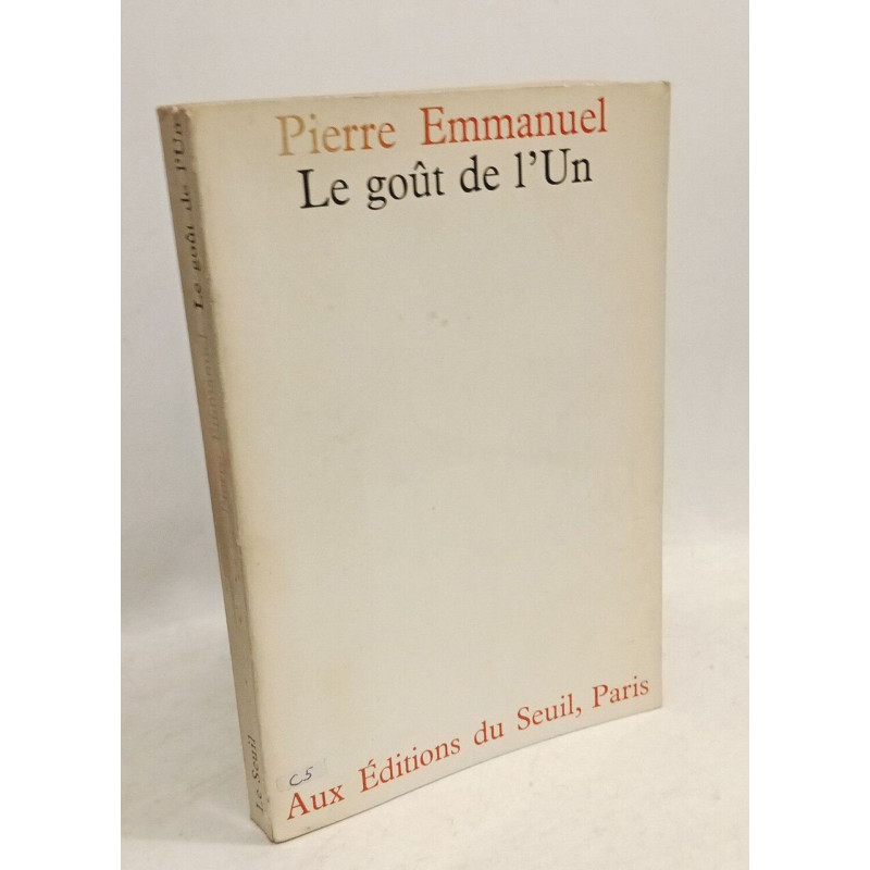 Le goût de l'un
