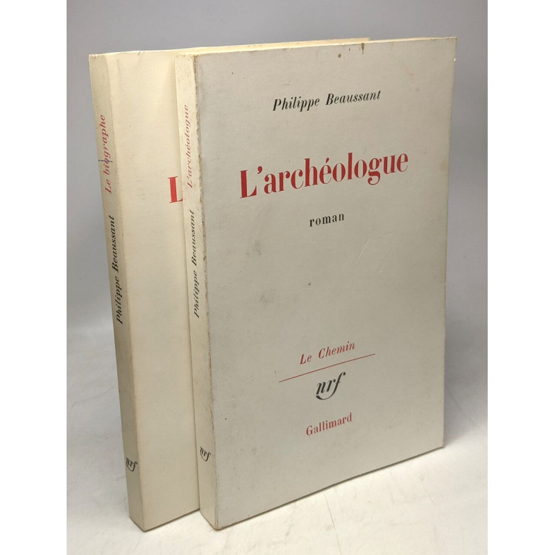 L'archéologue + Le biographe récit --- 2 livres