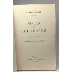 Notes et souvenirs