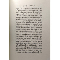 Traités de grammaire: Traicté de la grammaire françoise La manière...