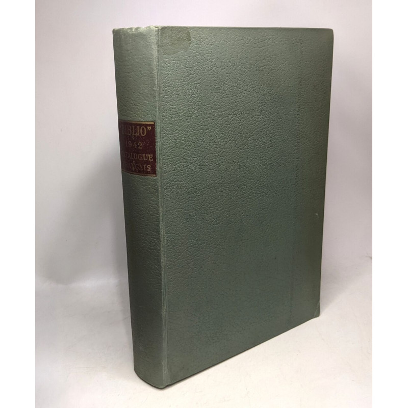 Biblio 1942 catalogue français volume IX