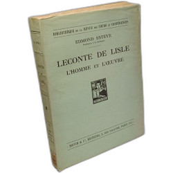 Leconte de Lisle - l'homme et l'oeuvre