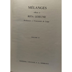 Mélanges offerts à Rita Lejeune (professeur à l'Université de...