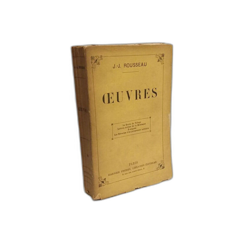 OEUVRES (Le Devin du Village Lettres Ecrites de la Montagne...