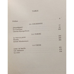 Christine Lavransdatter. Préface d'andré Bellessort. Traduit du...
