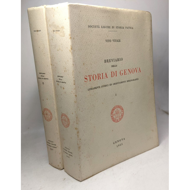 Breviario della storia di genova - 2 volumes / Società ligure di...