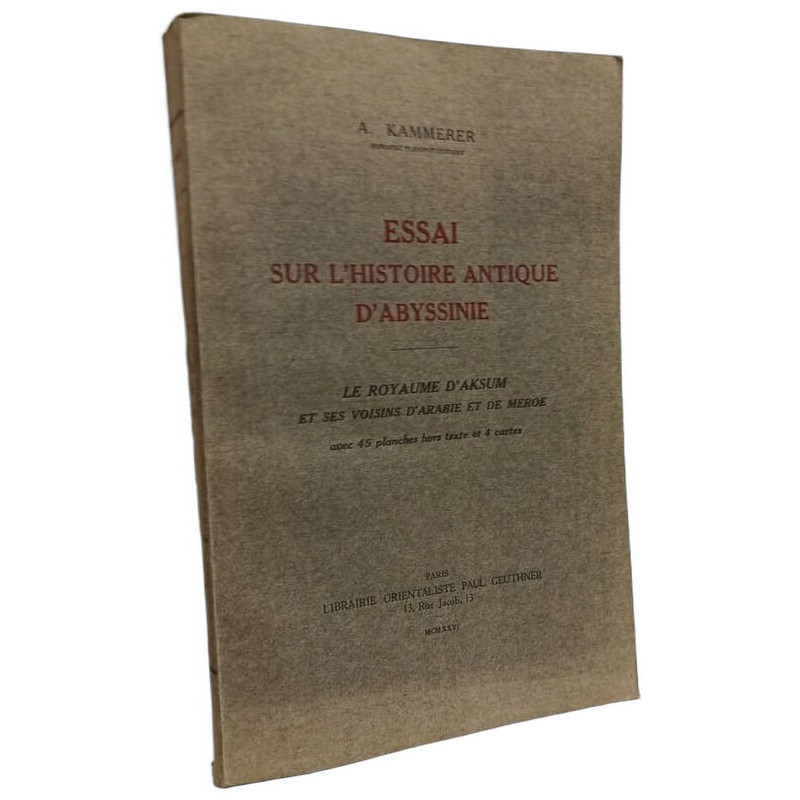 Essai sur l'histoire antique d'Abyssinie