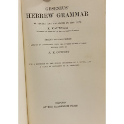 Gesenius' Hebrew Grammar