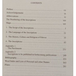 The Old Syriac Inscriptions of Edessa and Osrhoene: Texts...
