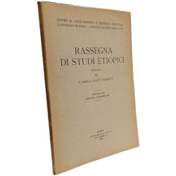 Rassegna di studi etiopici - VOLUME XIII 1954