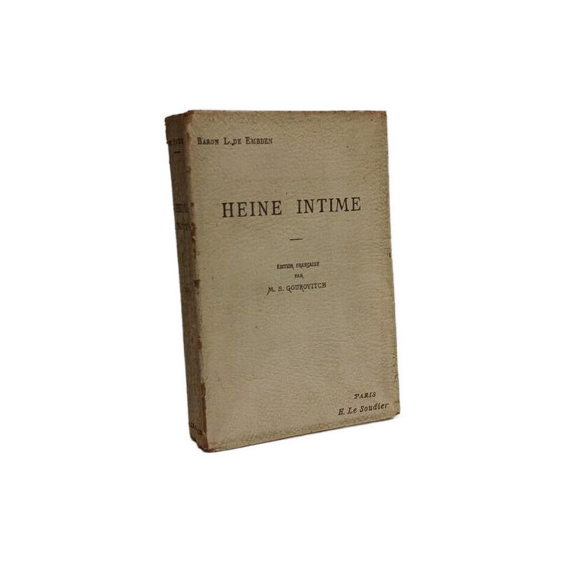 Heine intime - lettres inédites avec notes biographiques et...