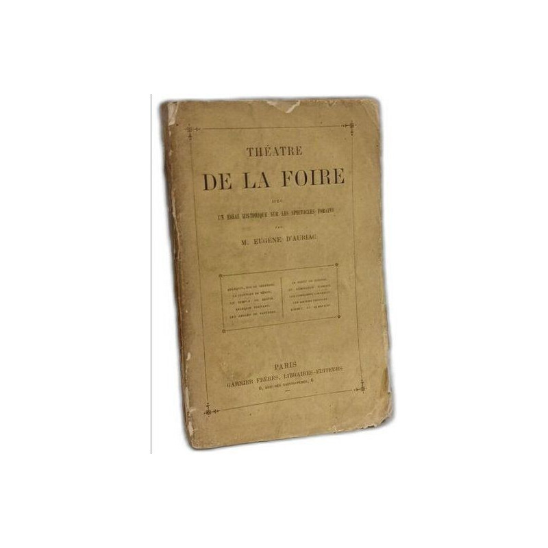 Théâtre de la Foire - recueil de pièces