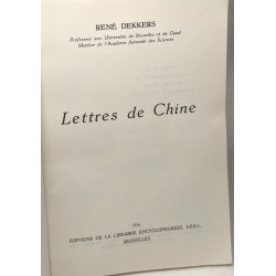 Lettres de Chine