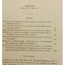 Le Muséon - journal of oriental studies / revue d'études...