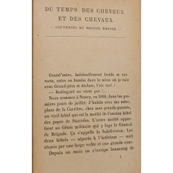 Du temps des cheveux et des chevaux