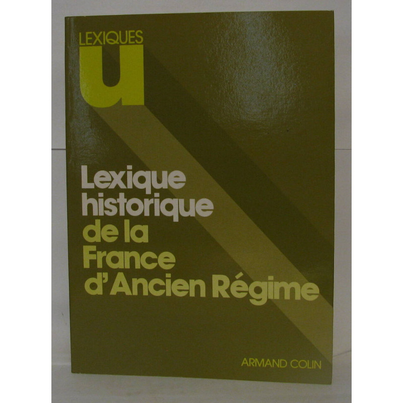 Lexique historique de la France d'ancien régime