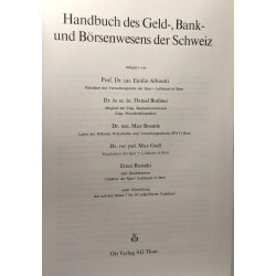 Handbuch des Geld- Bank- und Börsenwesens der Schweiz