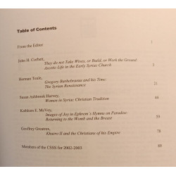 Journal - The canadian society for Syriac Studies - VOLUME 1 2 3...