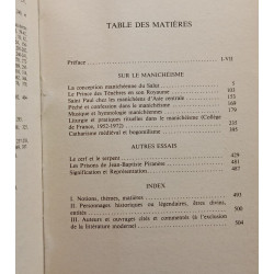 Sur le manichéisme et autres essais