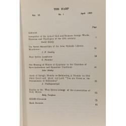 The harp - a review of Syriac and oriental studies -- VOL. I n°1...