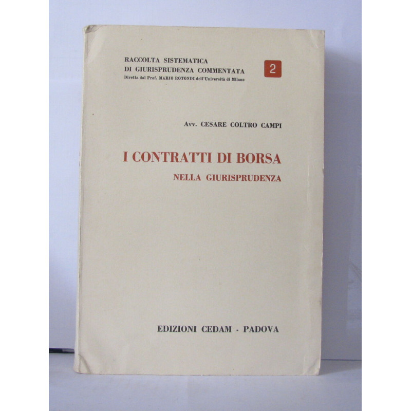 I contratti di borsa nellla giurisprudenza