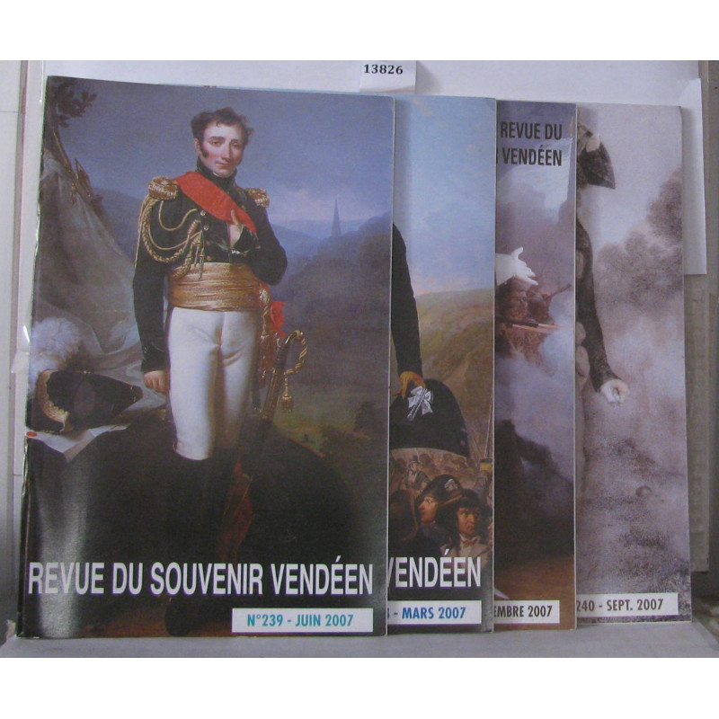 Revue du souvenir Vendéen 4 Numéros année 2007