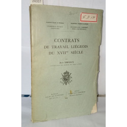 Contrats de travail liégeois du XVIIme siècle