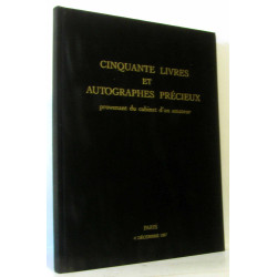 Cinquante livres te autographes précieux provenant d'un cabinet...