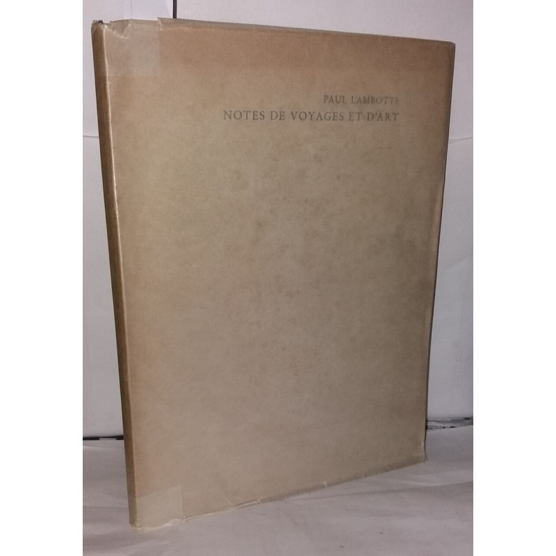 Notes de voyages et d'art