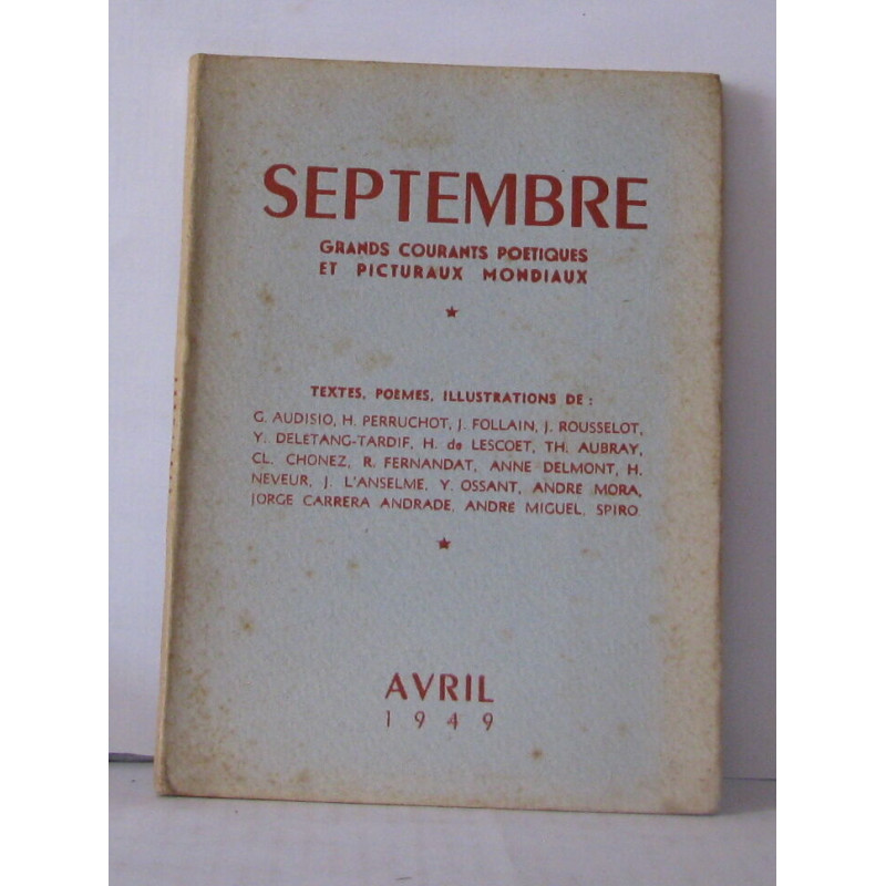 Septembre Avril 1949
