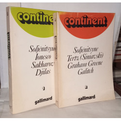 Continent N° 1 &2 , Soljénitsyne Ionesco Sakharov Djilas et ,...