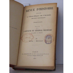 Revue d'histoire rédigée à l'état-major de l'armée (section...
