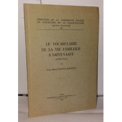 Le vocabulaire de la vie familiale à Saint-Vaast (1890-1914) -...