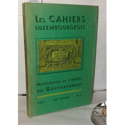 Les cahiers luxembourgeois N°1 (1937) revue libre des lettres des...