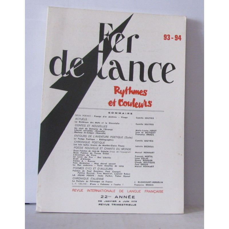 Fer de France Rythmes et couleurs N° 93-94