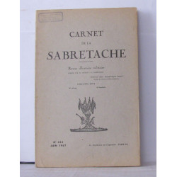 Carnet de la sabretache Revue d'histoire militaire cinquième série...