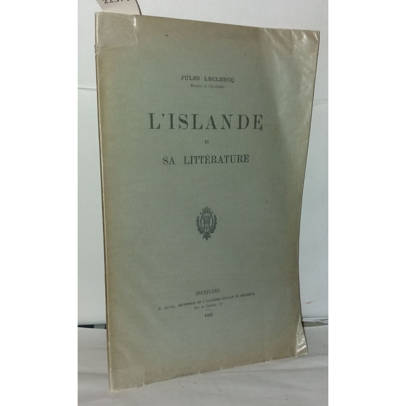 L'islande et sa littérature