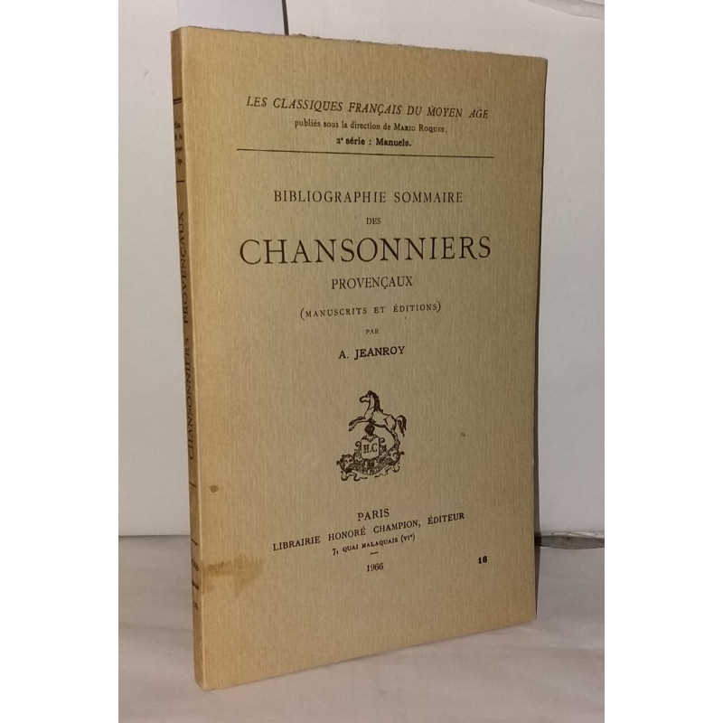 Biographie sommaire des chansonniers provencaux