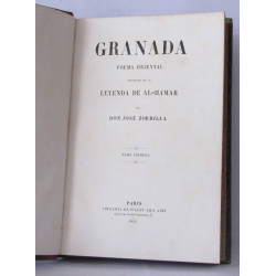 Granada poema oriental precedido de la Leyenda de Al-Hamar ( Tomo...