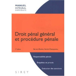 Droit pénal général et procédure pénale