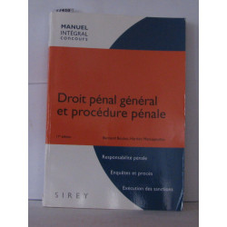 Droit pénal général et procédure pénale