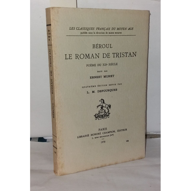 Béroul le roman de tristan