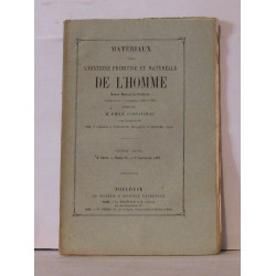 Matériaux pour l'histoire primitive et naturelle de l'homme revue...