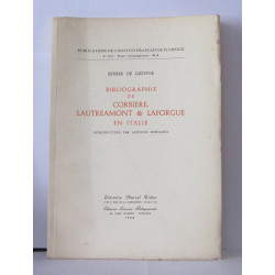 Bibliographie de Corbière Lautreamont et Laforgue en Italie...