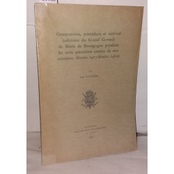 Composition procédure et activité judiciaire du grand conseil de...