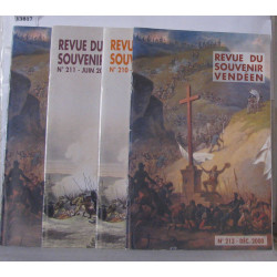 Revue du souvenir Vendéen 4 Numéros année 2000