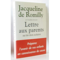 Lettre aux parents sur les choix scolaires