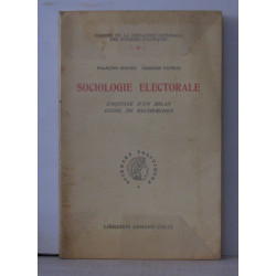 Sociologie électorale esquisse d'un bilan guide de recherches