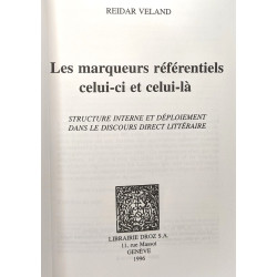 Les marqueurs référentiels celui-ci et celui-là