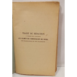 Traité de rédaction (Accompagne d'un Dictionnaire des Synonymes) A...